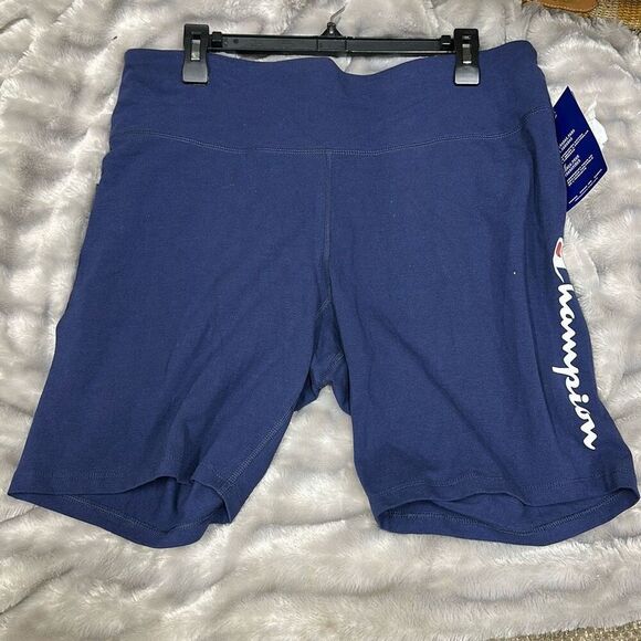 Champion Womens Plus Bike Short, 3x, Blue - Picture 2 of 3